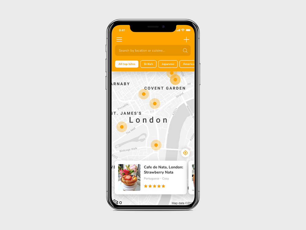 Restaurant Map by Adhi Wicaksono on Dribbble