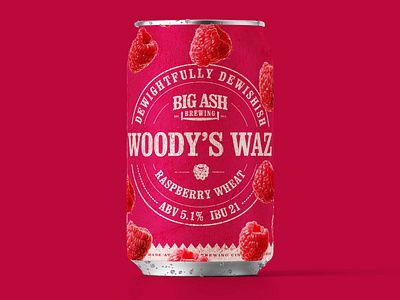 Woody's Waz Beer Can Design