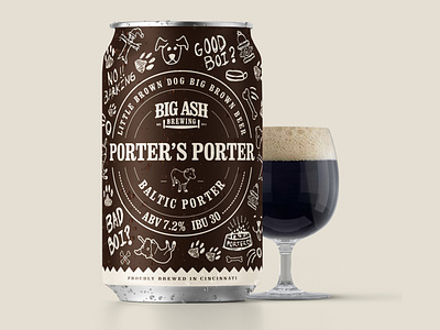 Porter's Porter - Baltic Porter - Beer Can Design