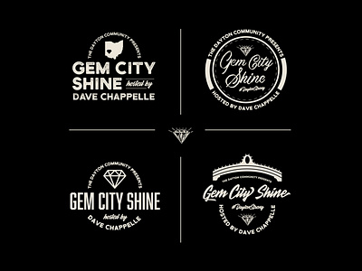 Gem City Shine Concert Branding branding branding design concert design logo logo design logos logotype music tshirt art tshirtdesign
