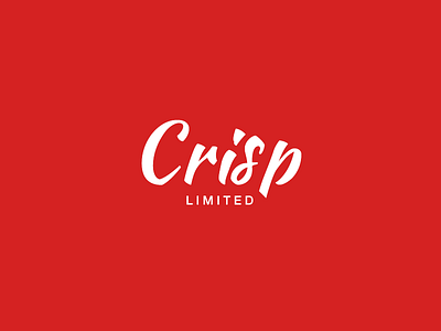 Crisp Limited Logo c flat font fonttype logo logotype red white