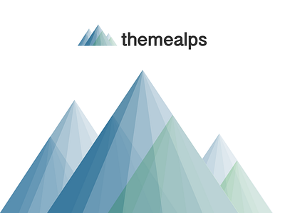 Themealps - Wordpress Theme Shop alps blue green logo mountain themes wordpress