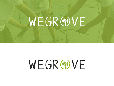 WeGrove Logo eco green logo logotype tree