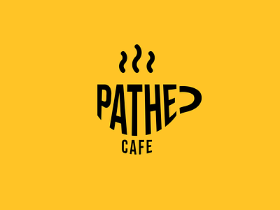 Pathe Cafe Logo app design icon logo minimal movie typography vector