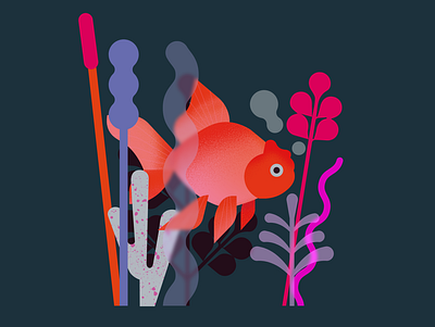 01. Fish fish illustration inktober inktober2020 vectober vectober2020