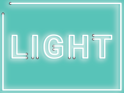 Light design illustrator poster typography vector