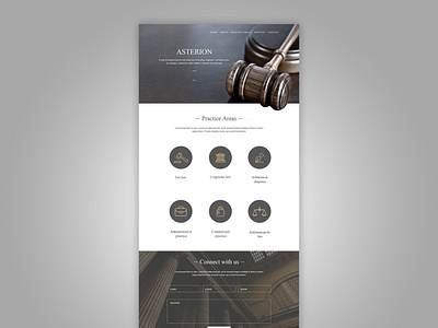 Law Website Design adobe photoshop design