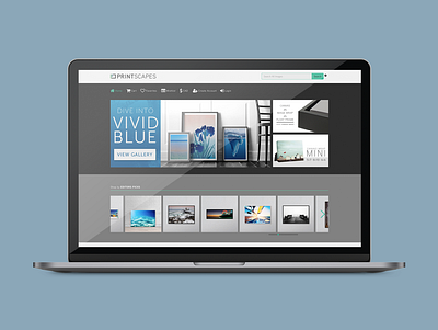 Printscapes.com Web Design design ecommerce design ui ux website website design