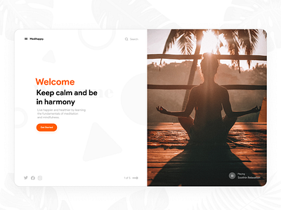 Meditation App Landing Page