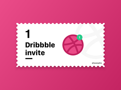 1 Dribbble Invite app branding clean design designs dribbble dribbble invite invitation invite invite design logo minimal mobile ui ux