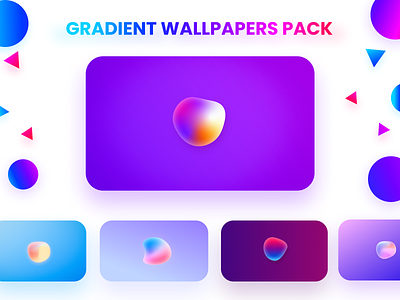 Minimal Gradient Wallpapers Pack Freebie clean collection colorful design design art flat free freebie freebies illustration minimal pack purple ui ux wallpaper wallpapers