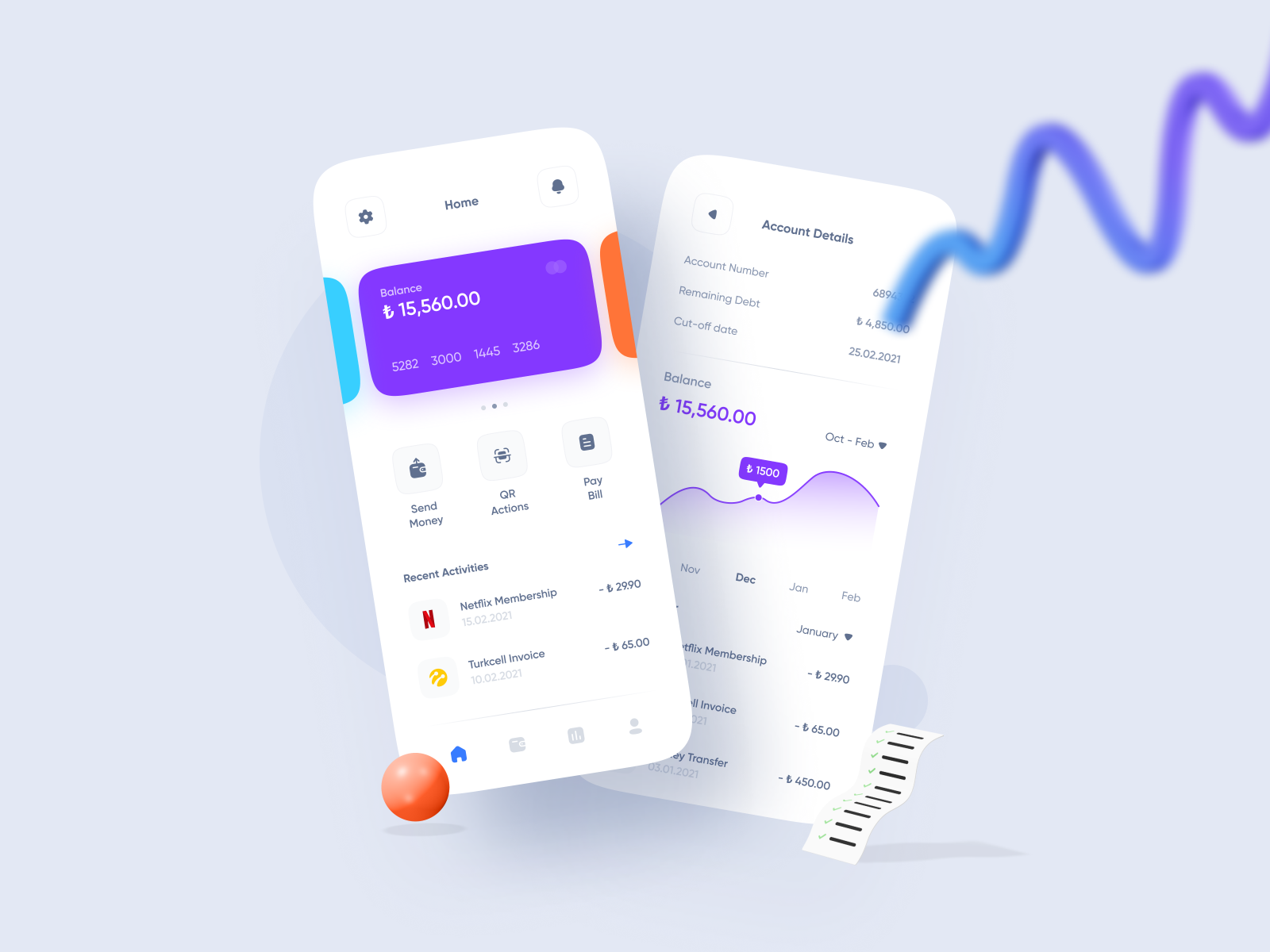 Mobile Bank App Freebie by Hasan Aydın on Dribbble