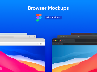 [Freebie] Browser Mockups for Figma