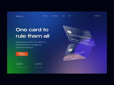 UNQ Bank 💳 | Landing Page