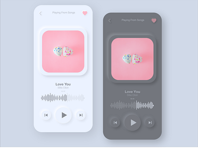 Neumorphism Music Player