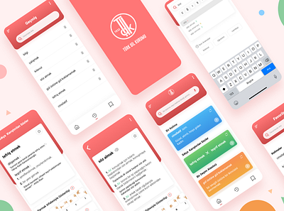 Redesign Turkish Dictionary App app branding colorful design flat minimal mobile mobile app mobile app design mobile design mobile ui redesign ui ui design uidesign uiux ux