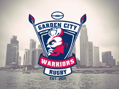 Garden City Warriors Rugby Club logo rugby sports