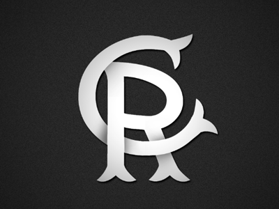 CR logo monogram typography