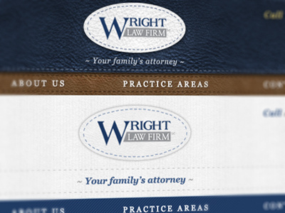 Wright Law Firm brand law law firm navigation ui ux web design