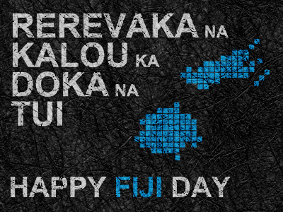 Fiji Day fiji fiji day text texture typography