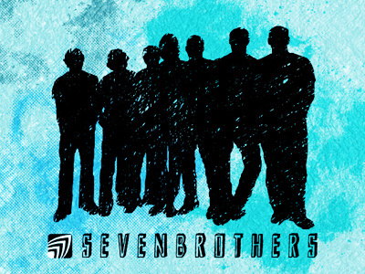 SEVENBROTHERS icon laie logo sevenbrothers silhouette texture