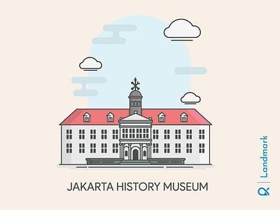 Jakarta History Museum ( Jakarta, Indonesia ) architect architectural architecture artwork building buildings cityscape design historical history illustration landmark landmarks vector