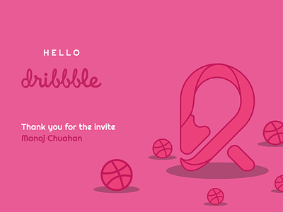 Hello Dribbble! first post first shot firstshot hello dribbble logo