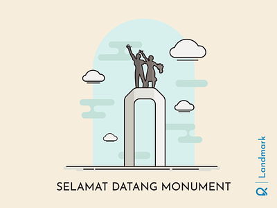 Selamat Datang Monument ( Jakarta, Indonesia ) architechture artwork building city cityscape design historic historical illustration indonesia jakarta landmark monument sculpture vecktor vector