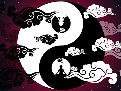 Yin Yang adobe illustrator illustration vector yin yang yin yang