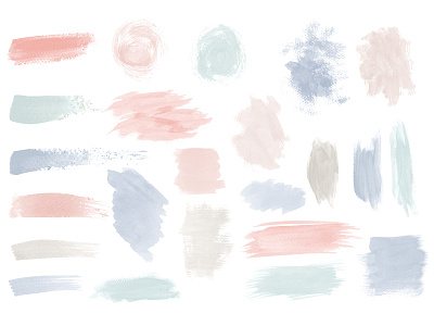 Pastel brush strokes