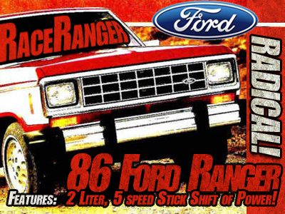 86 Ford Rnger car rebound