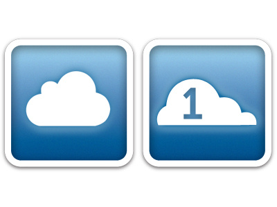 Cloud icon avatar icon