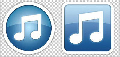 iTunes in the MobileMe style 10 icon itunes music