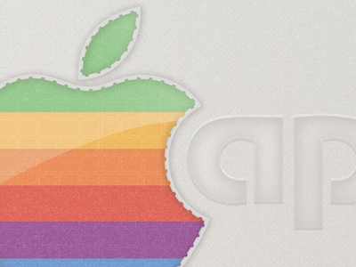 Retro Apple v2 apple illustrator vector wallpaper