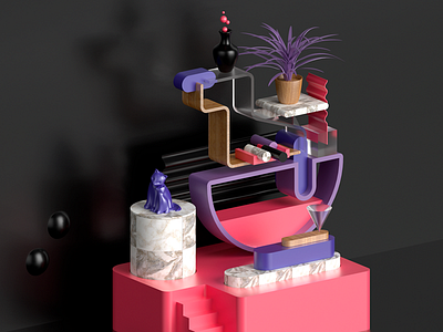 Bodegon abstract bodegon c4d cinema 4d octane otoy render still life