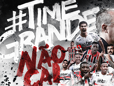 SPFC Fan Made Poster brasil brazil football lettering sao paulo futebol clube soccer spfc