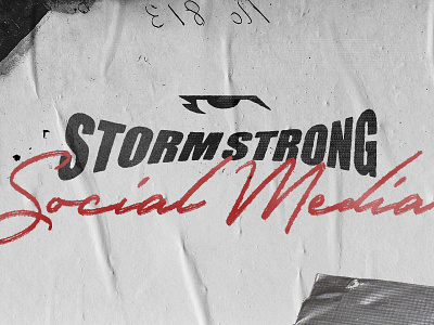 Storm Strong bjj design fight gi graphic jiu jitsu kimono lettering media social strong storm wear