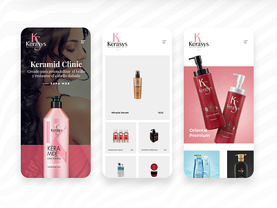 Kerasys Mobile cosmetic hair kerasys mobile paraguay py redesign ui ux web web design