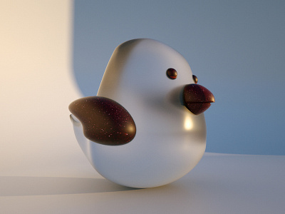 Bird 3d bird c4d character cinema 4d modeling octane photoshop render