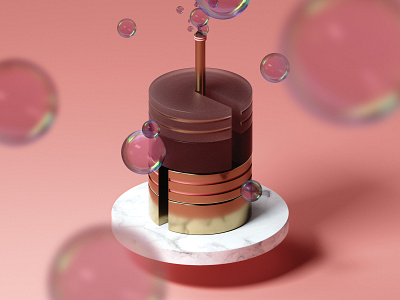 Bubble Factory 3d adobe bubbles c4d cake cinema 4d factory modeling octane otoy photoshop render texture