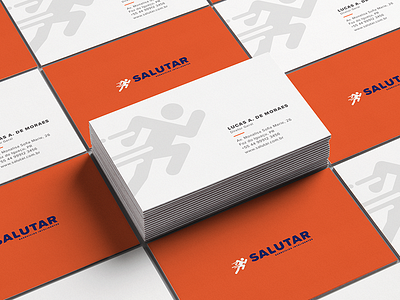 Salutar branding business card design graphic design id logo mockup visual identity