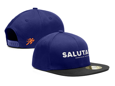 Salutar branding cap design graphic design hat id logo mockup visual identity