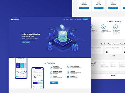 globalFx bitcoin front end global fx graphic design mobile paraguay py responsive ui ux web design