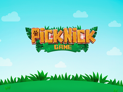 Picknick Game - Logotype app board game branding design game game artist gameart gaming gaminglogo jogo logotype nick pick picnic