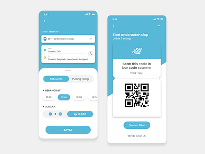LRT Train Application app barcode blue design illustration mobile app railroad scanner ticket ticket app train transportation ui ux
