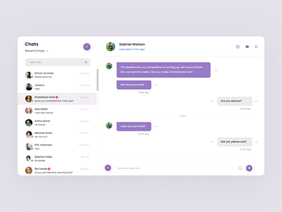 Chat Dashboard - Amphi academy amphi app chat chat dashboard design education mobile app purple school website ui ux web design website