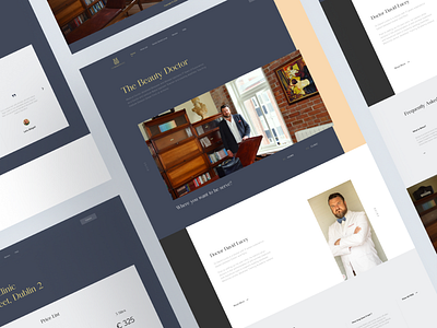 The Beauty Doctor Web Design dark luxe ui ux web design website