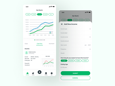 Financial Planning App Design