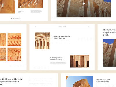 Napivesti - Pharaoh's Legacy Website design egypt legacy ui ux web design website