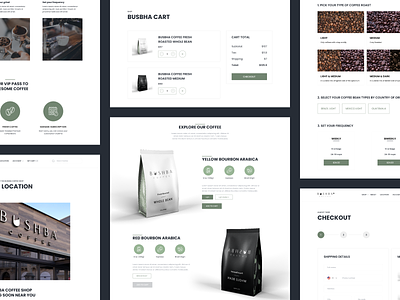 Bushba - Ecommerce for Coffee Subscription coffee ecommerce subscription ui ux web design website